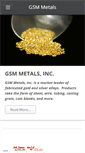 Mobile Screenshot of gsmmetals.com